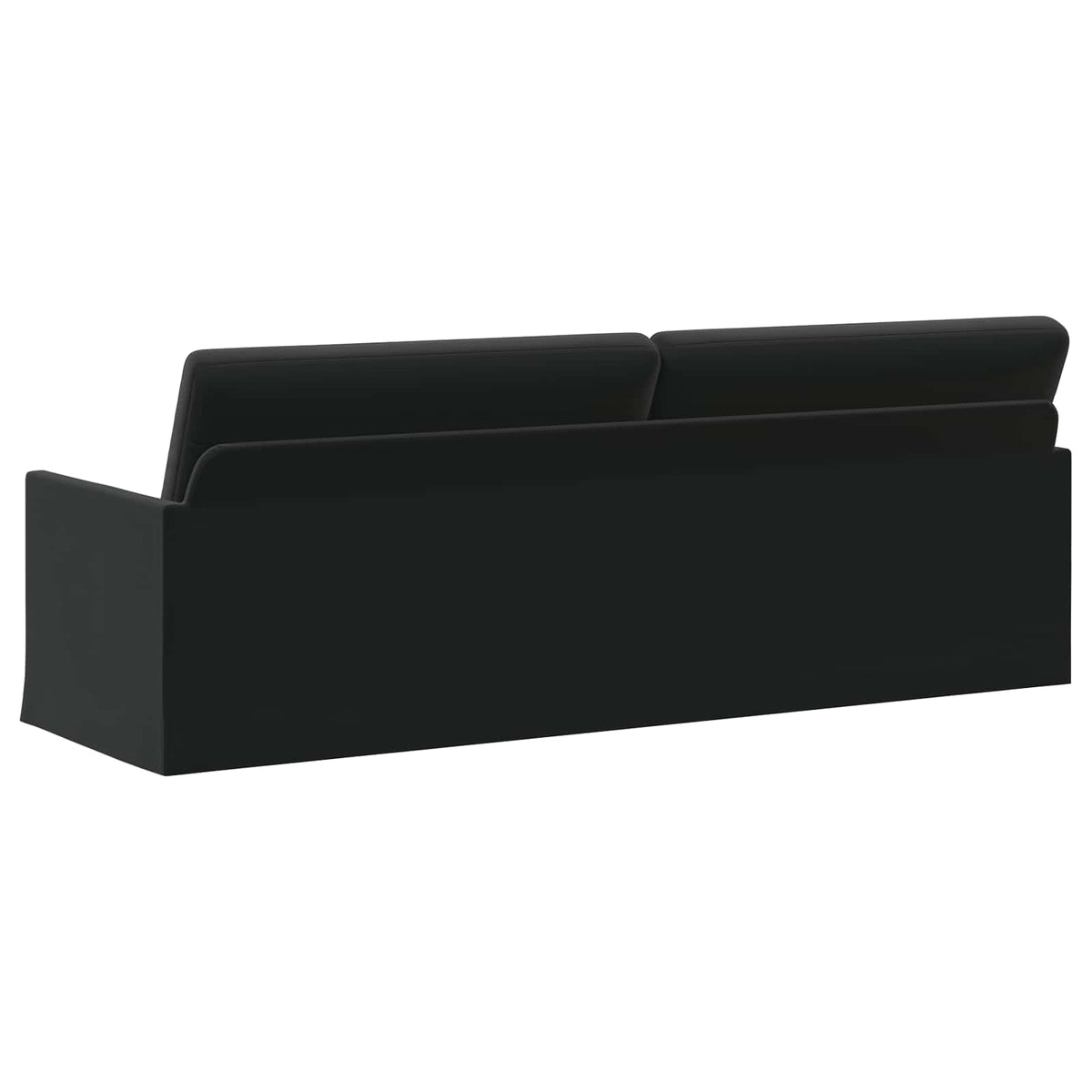 3 Seater Sofa Black 220 x 81 x 82 cm Velvet