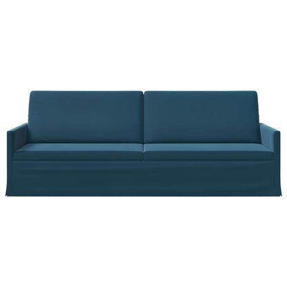 3 Seater Sofa Blue 220 x 81 x 82 cm Velvet
