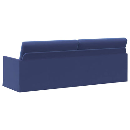 3 Seater Sofa Police Blue 220 x 81 x 82 cm Velvet
