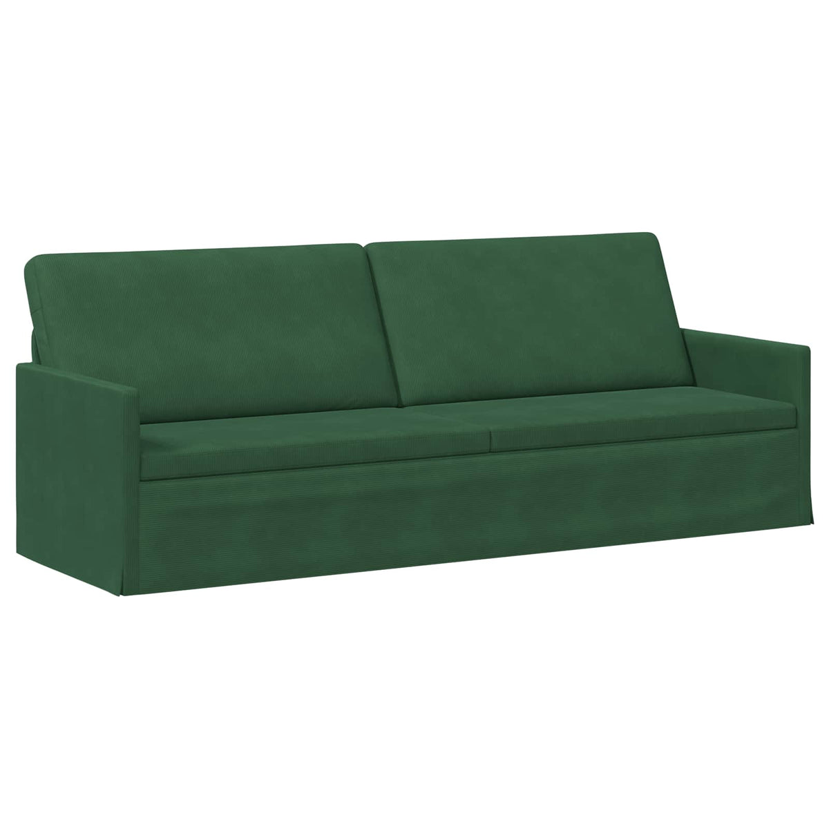 3 Seater Sofa Jungle Green 220 x 81 x 82 cm Corduroy Fabric