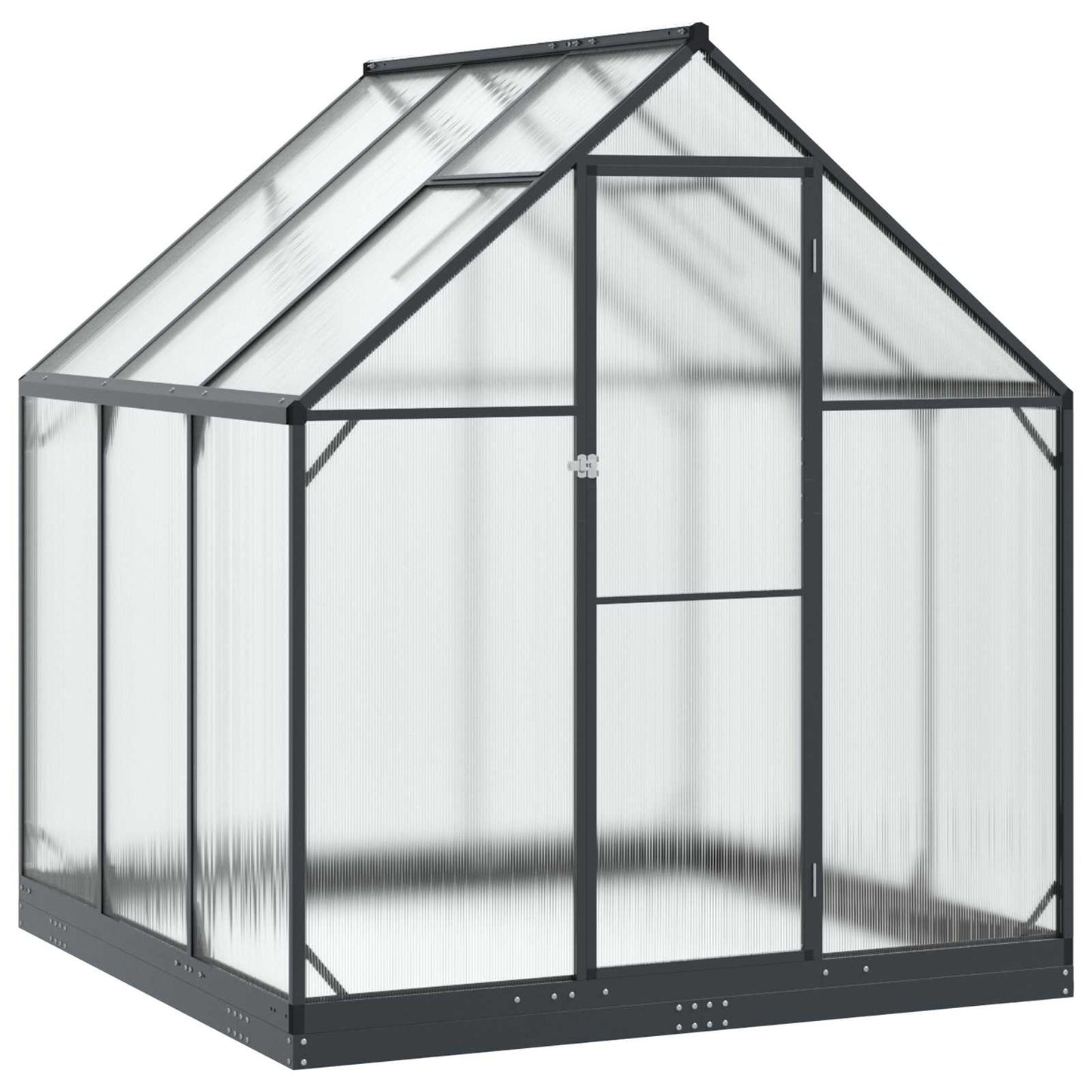 Garden Greenhouse with Door Anthracite 72.24 x 72.24 x 81.50 in