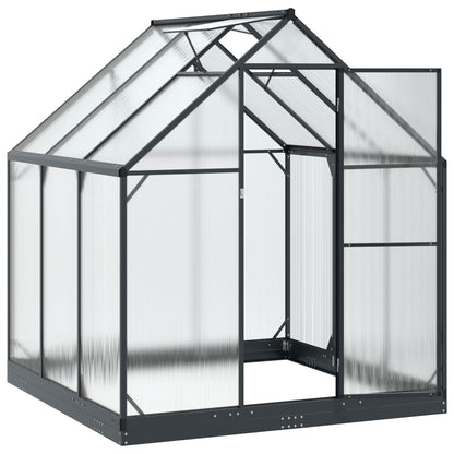 Garden Greenhouse with Door Anthracite 72.24 x 72.24 x 81.50 in