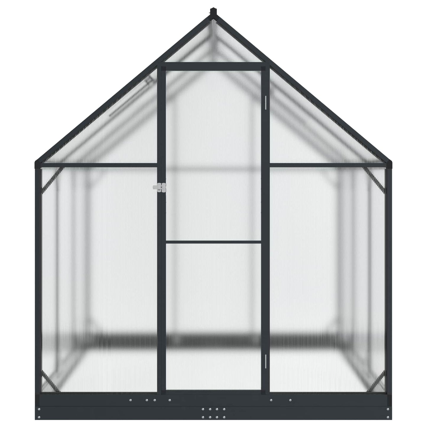 Garden Greenhouse with Door Anthracite 72.24 x 72.24 x 81.50 in