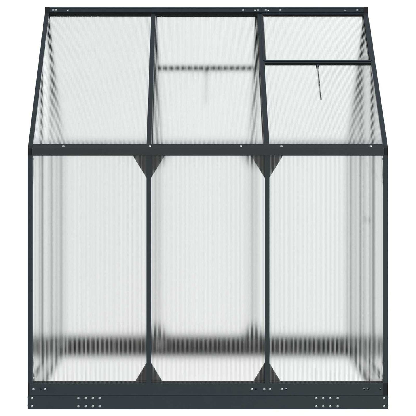 Garden Greenhouse with Door Anthracite 72.24 x 72.24 x 81.50 in