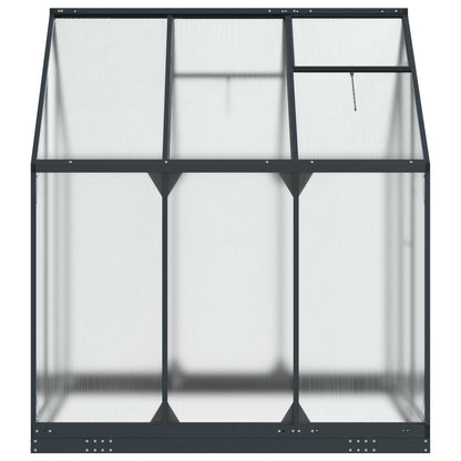 Garden Greenhouse with Door Anthracite 72.24 x 72.24 x 81.50 in