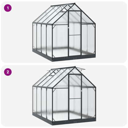 Garden Greenhouse Anthracite 72.2 x 95.8 x 81.5 inches