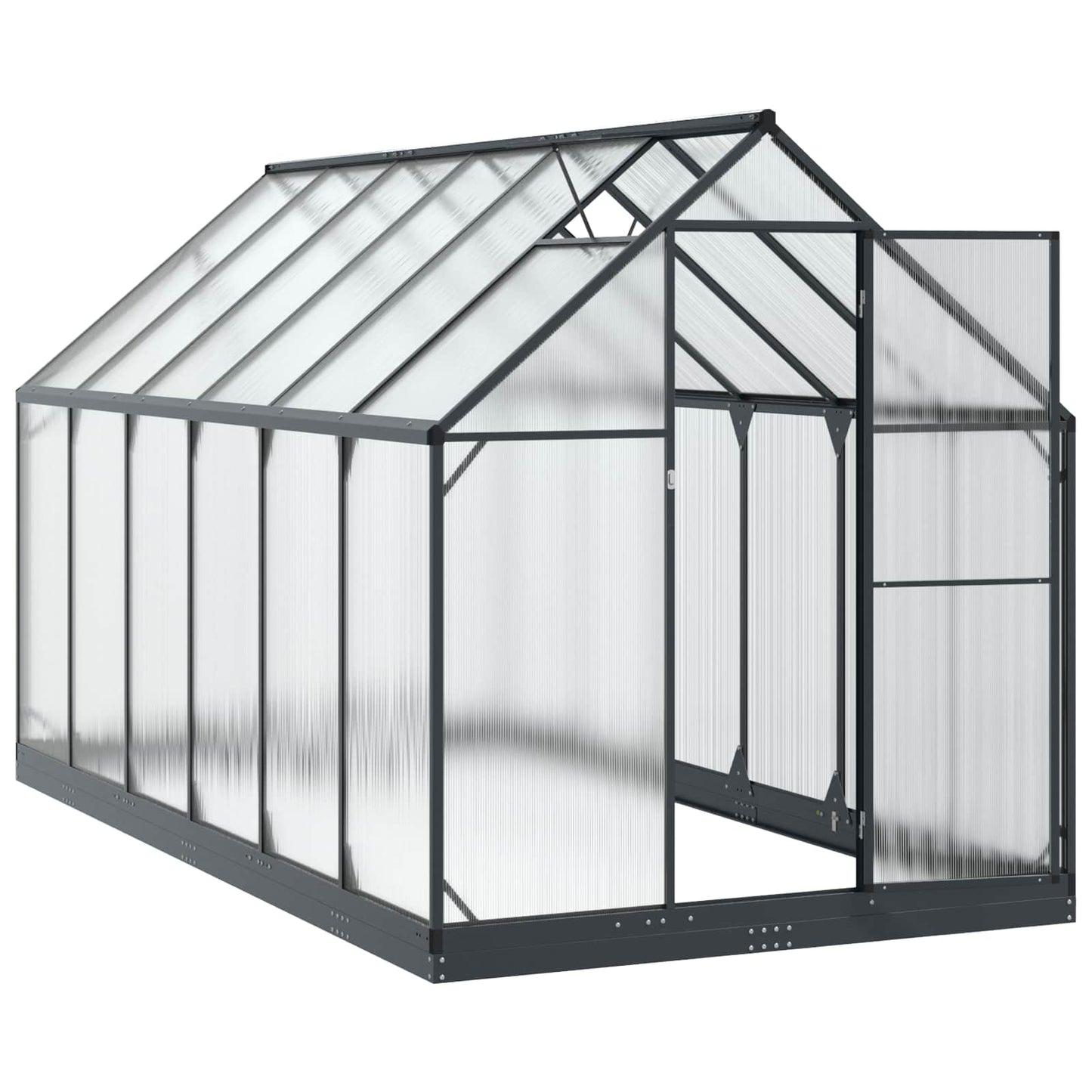 Garden Greenhouse Anthracite 72.24 x 143.11 x 81.50 in