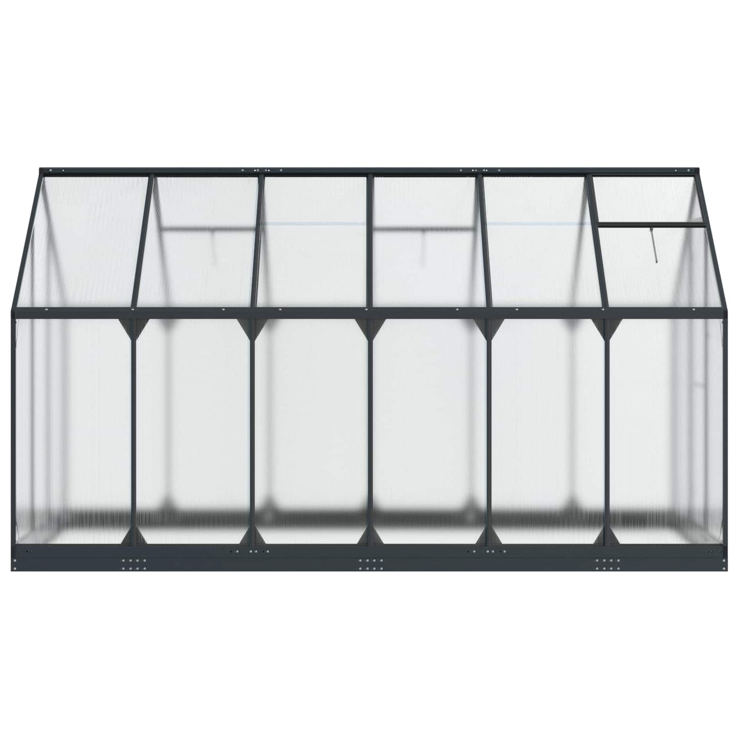 Garden Greenhouse Anthracite 72.24 x 143.11 x 81.50 in