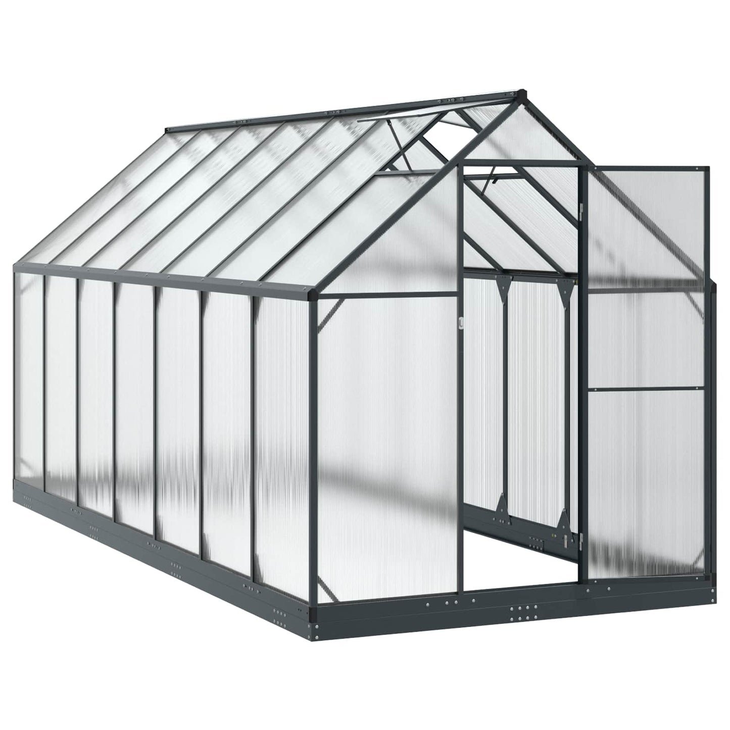Garden Greenhouse Anthracite 72.24 x 166.73 x 81.50 in