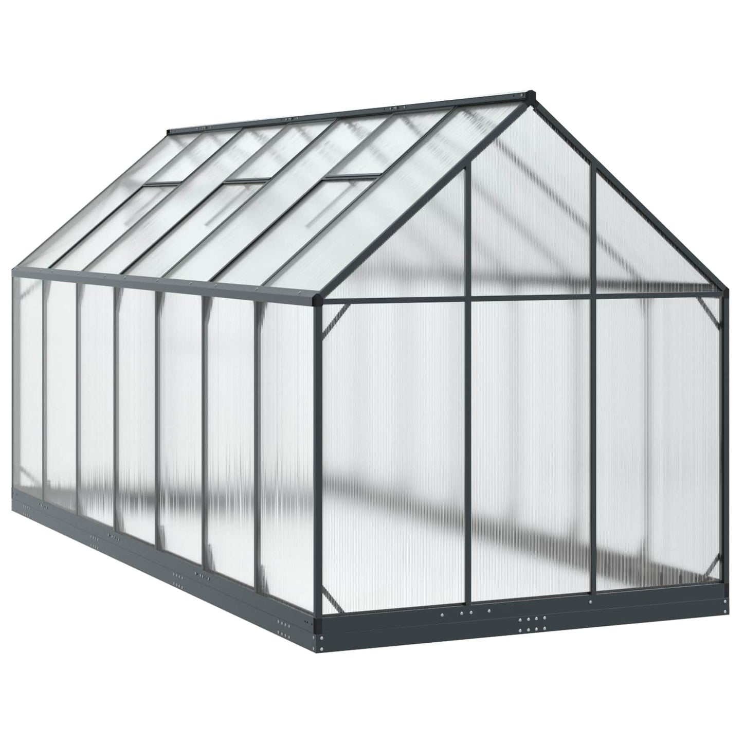 Garden Greenhouse Anthracite 72.24 x 166.73 x 81.50 in