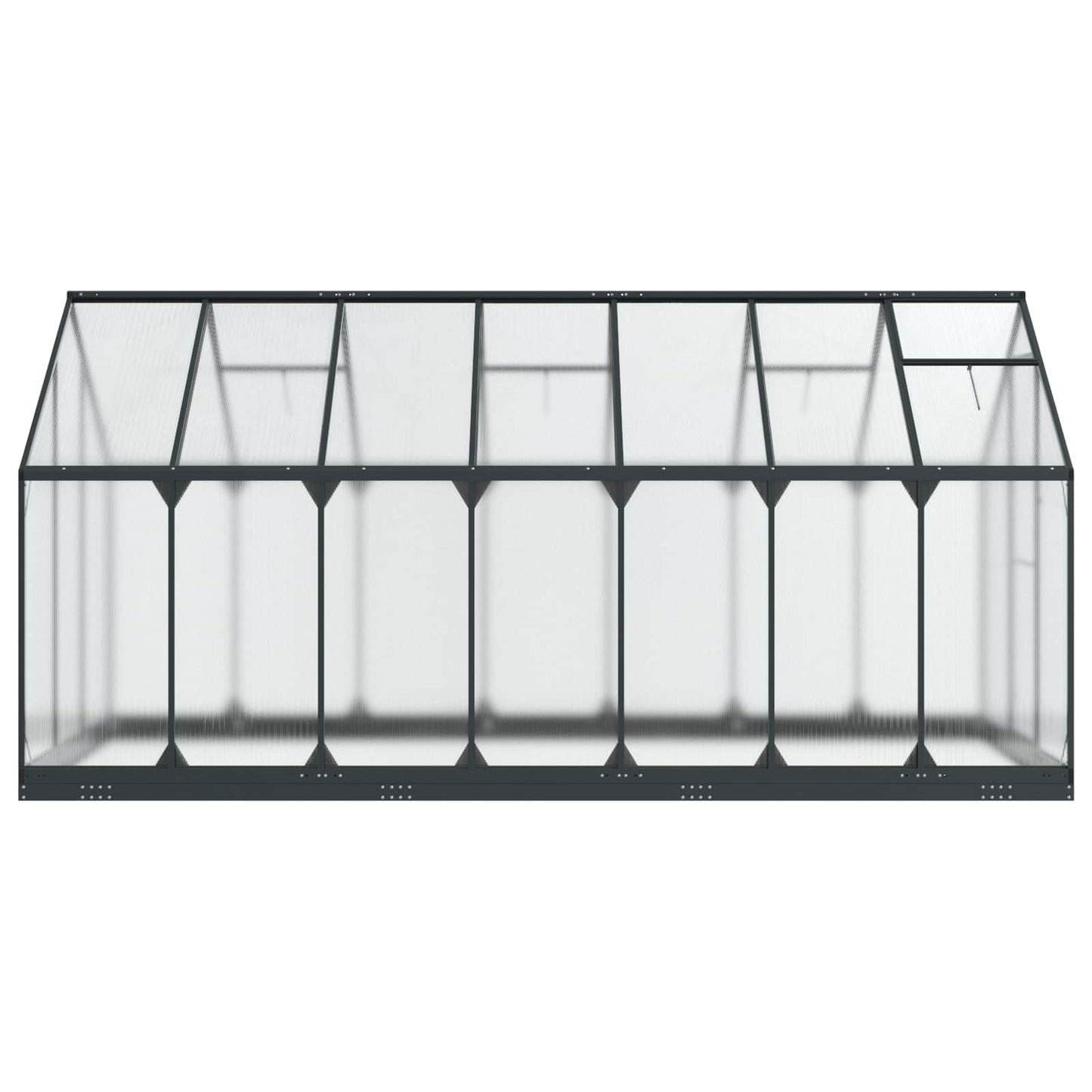 Garden Greenhouse Anthracite 72.24 x 166.73 x 81.50 in
