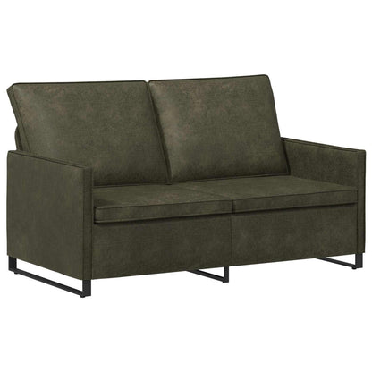 Sofa Set 2 pcs Army Green Faux Suede Fabric