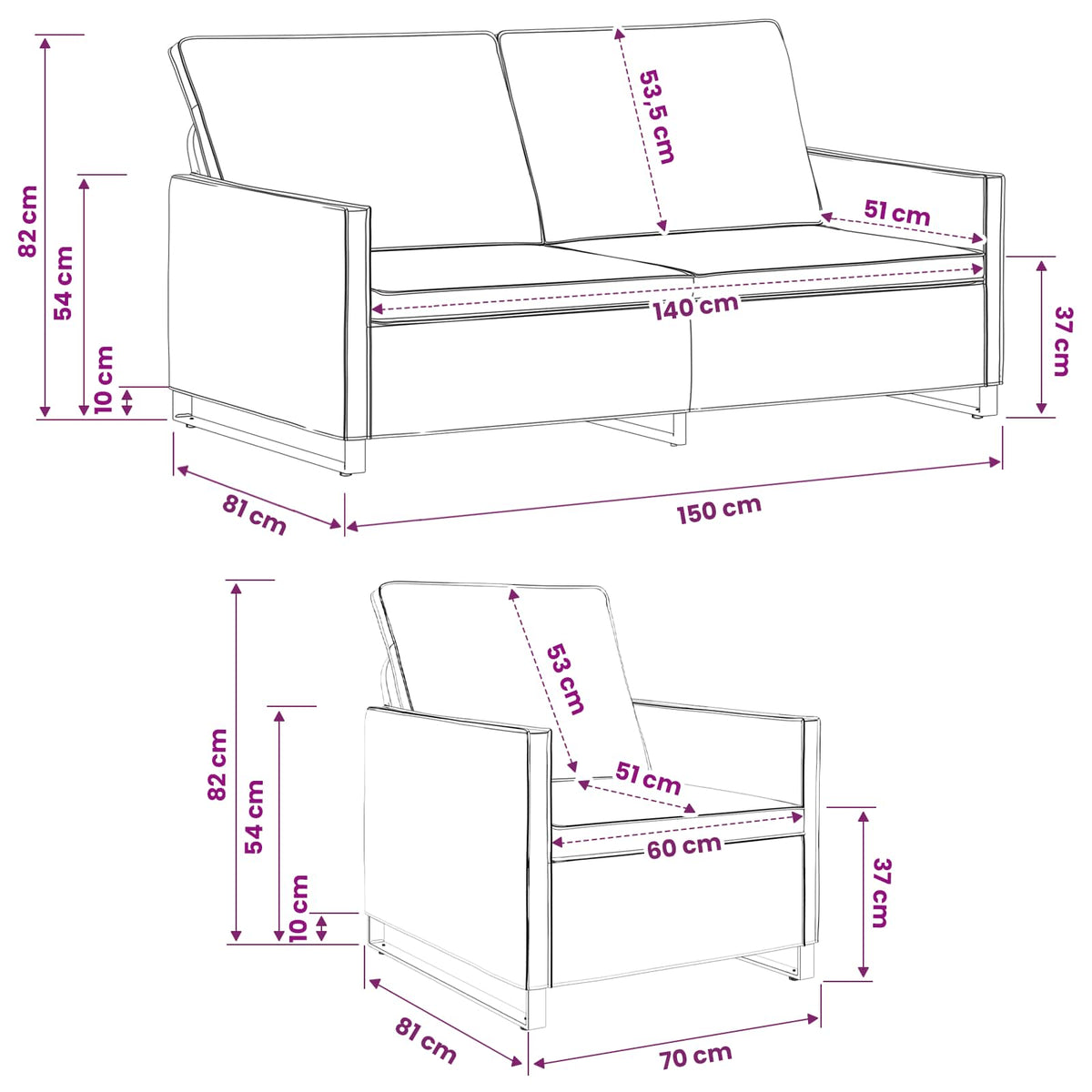 Sofa Set 2 pcs Army Green Faux Suede Fabric
