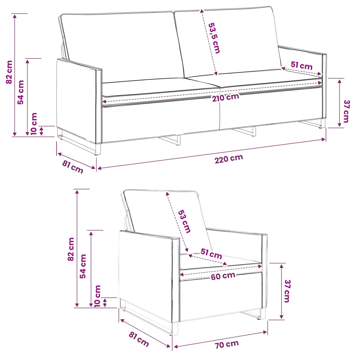 Sofa Set 2 pcs Army Green Faux Suede Fabric