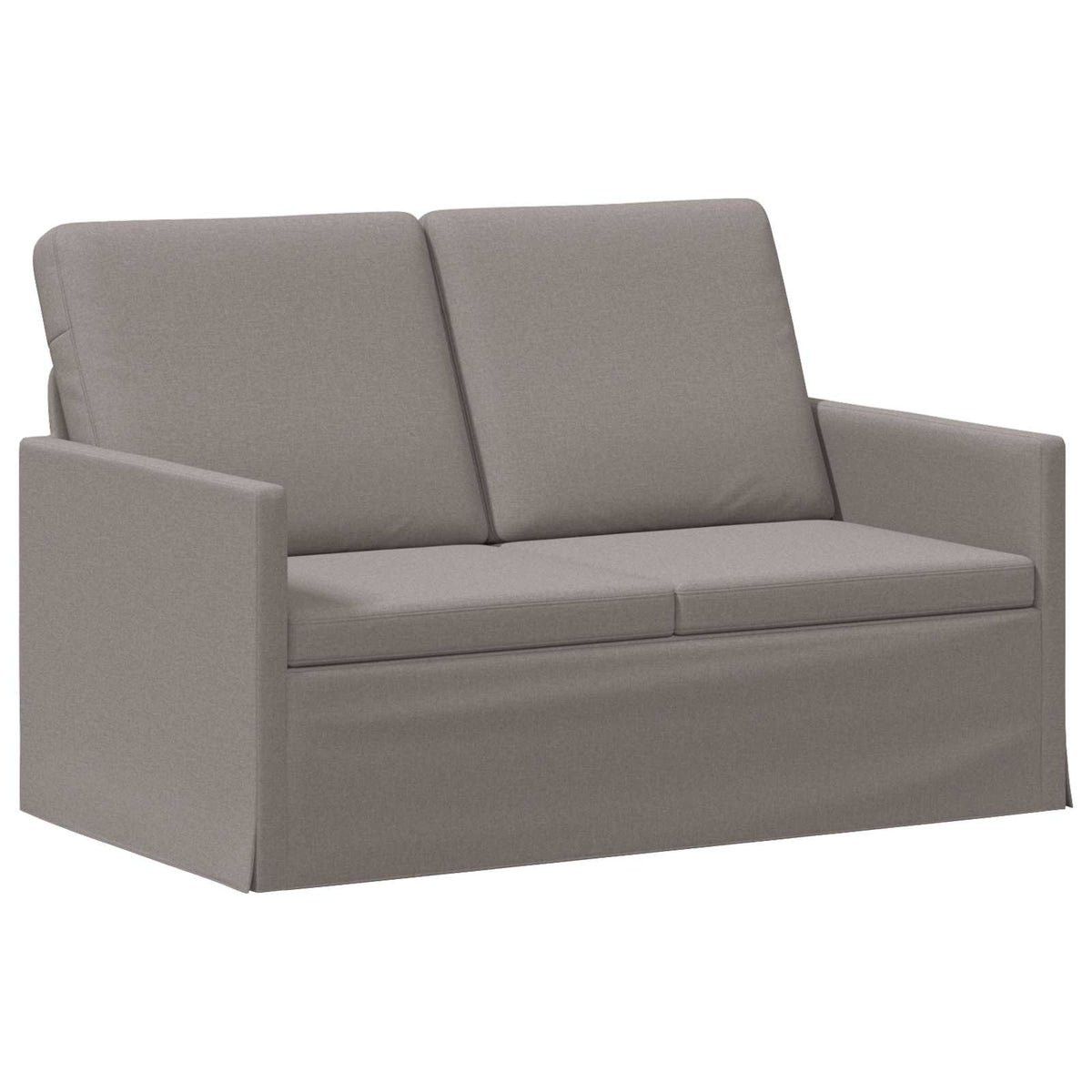 Sofa Set 2 pcs Taupe Fabric