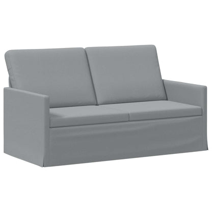 Sofa Set 2 pcs Light Grey Fabric