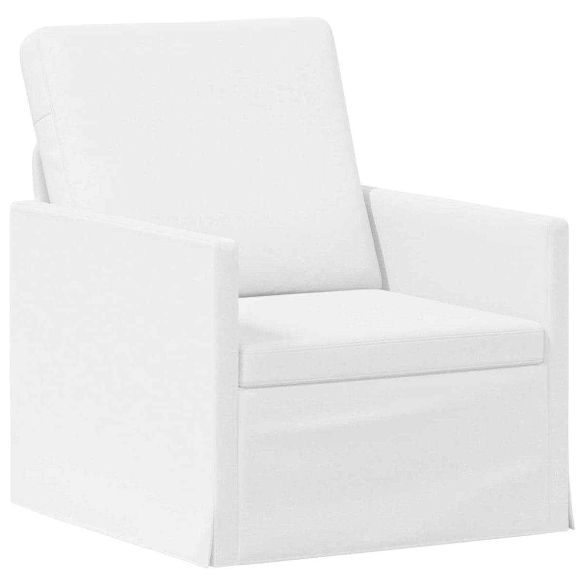 Sofa Set 2 pcs White Fabric