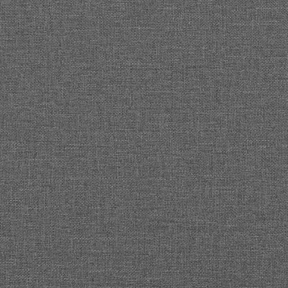Sofa Set 2 pcs Dark Grey Fabric