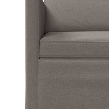 Sofa Set 2 pcs Taupe Fabric