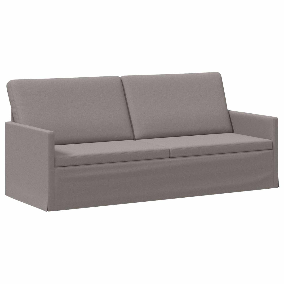 Sofa Set 2 pcs Taupe Fabric