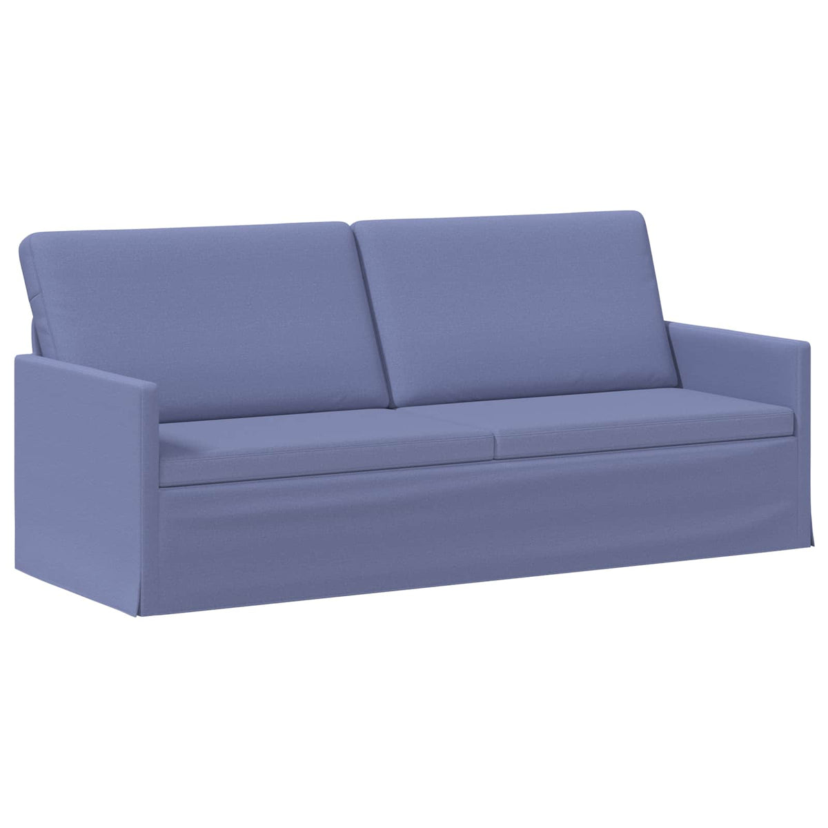 Sofa Set 2 pcs Jeans Blue Fabric