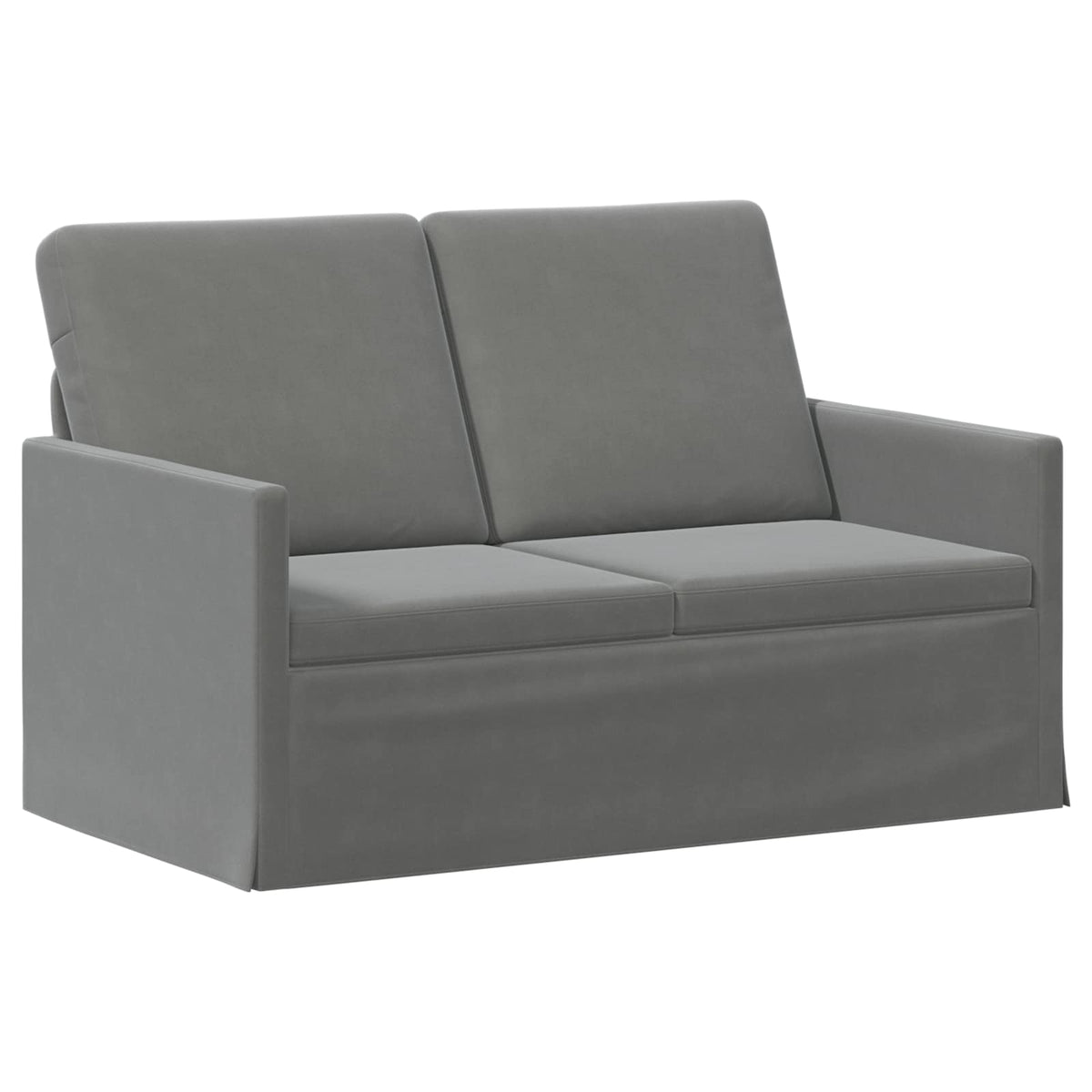 Sofa Set 2 pcs Dark Grey Velvet