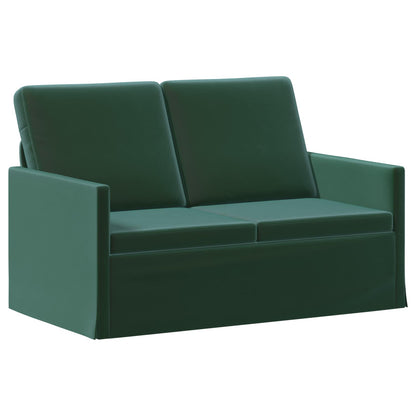 Sofa Set 2 pcs Dark Green Velvet