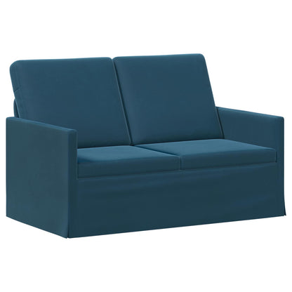 Sofa Set 2 pcs Blue Velvet