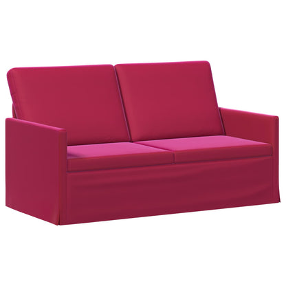 Sofa Set 2 pcs Wine Red Velvet