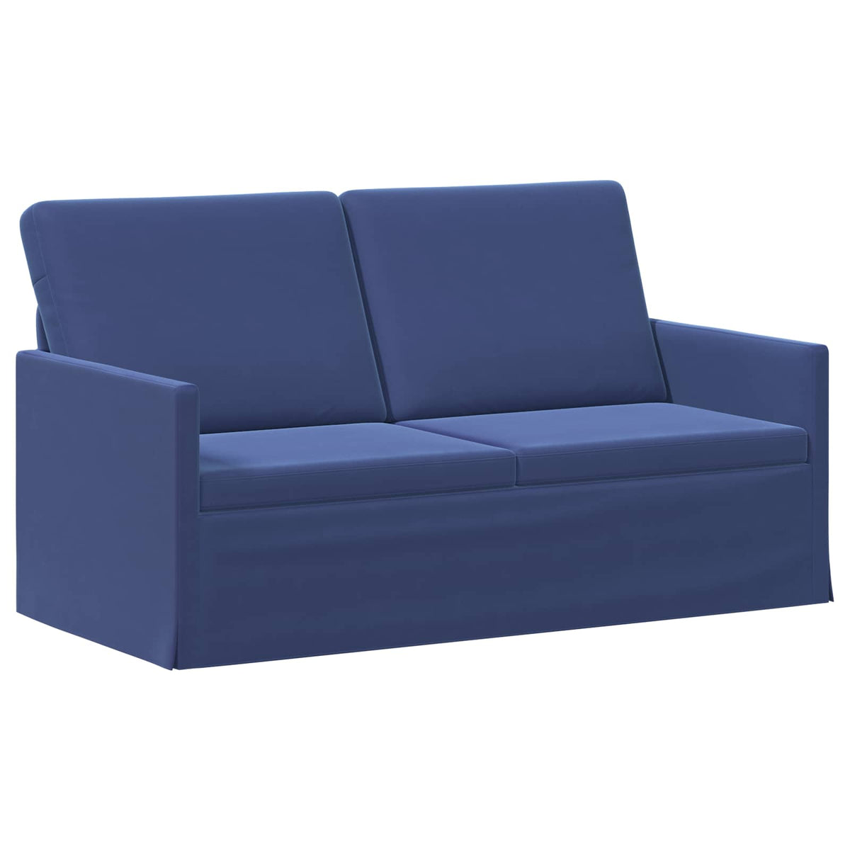 Sofa Set 2 pcs Police Blue Velvet