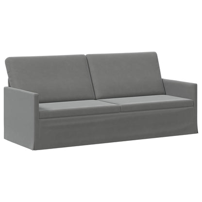 Sofa Set 2 pcs Dark Grey Velvet