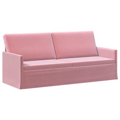 Sofa Set 2 pcs Pink Velvet