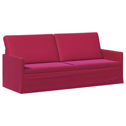 Sofa Set 2 pcs Wine Red Velvet