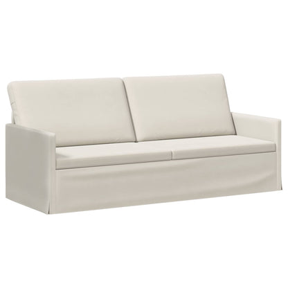 Sofa Set 2 pcs Cream Velvet