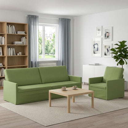 Sofa Set 2 pcs Light Green Velvet