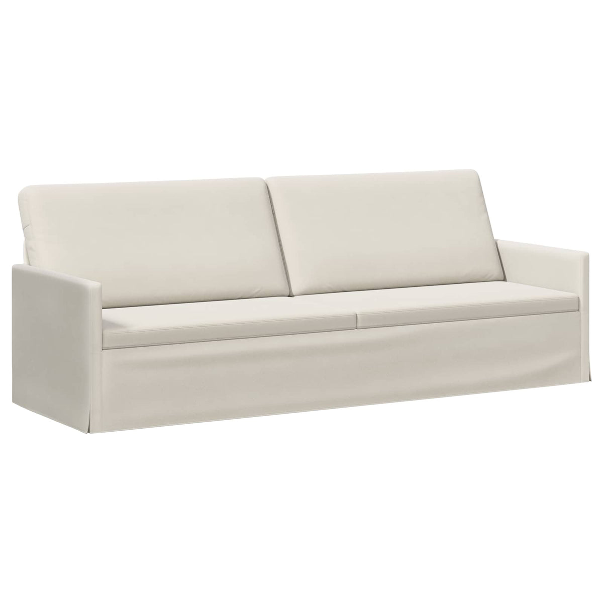 Sofa Set 2 pcs Cream Velvet