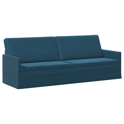 Sofa Set 2 pcs Blue Velvet