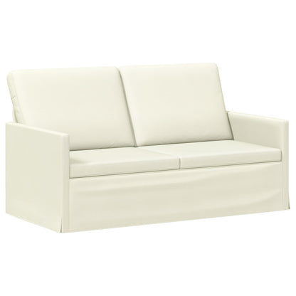 Sofa Set 2 pcs Cream Corduroy Fabric