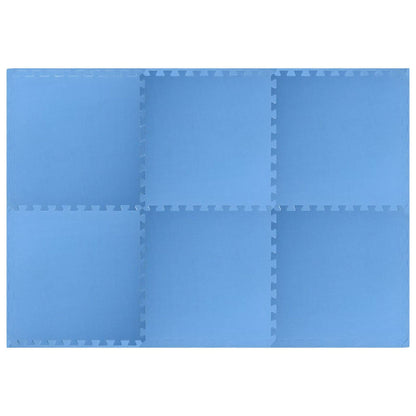 Pool Ground Mat 6 pcs Blue 2.16 ㎡ EVA Foam