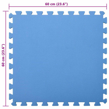 Pool Ground Mat 6 pcs Blue 2.16 ㎡ EVA Foam