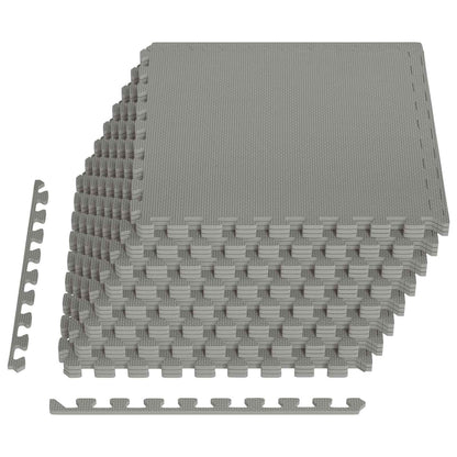 Pool Ground Mat 24 pcs Grey 8.64 m² EVA Foam