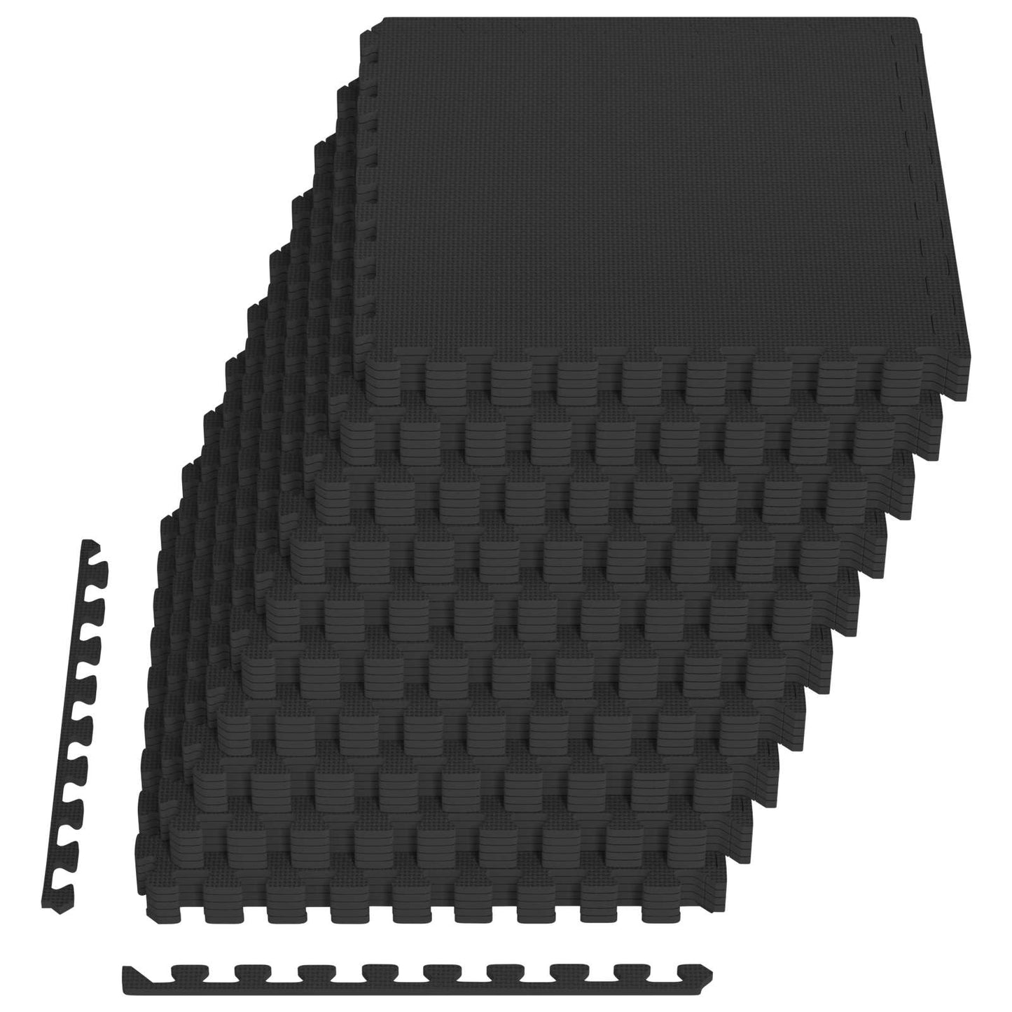 Pool Ground Mat 40 pcs Black 14.4 m² EVA Foam