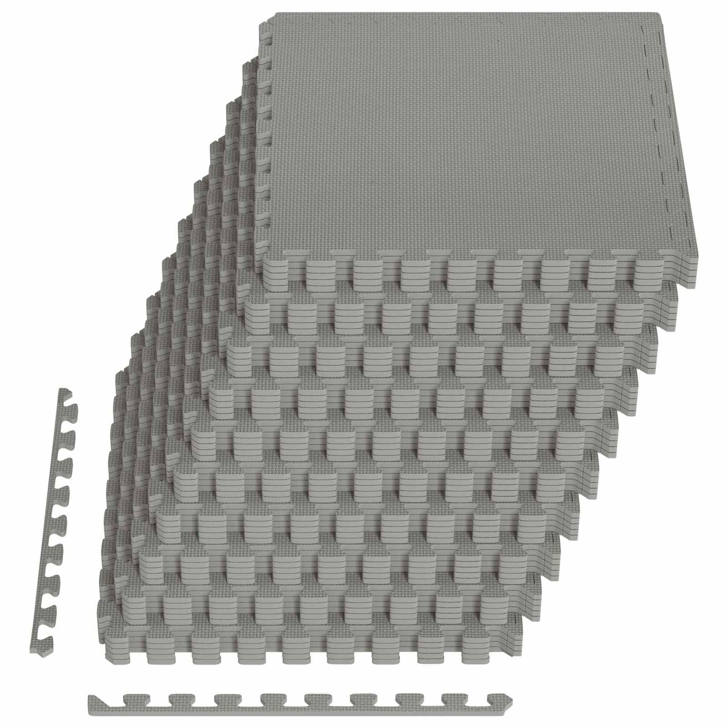 Pool Ground Mat 40 pcs Grey 14.4 m² EVA Foam