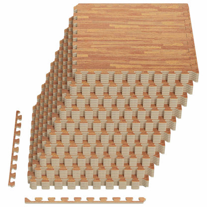 Pool Ground Mat 50 pcs Wood 18 m² EVA Foam