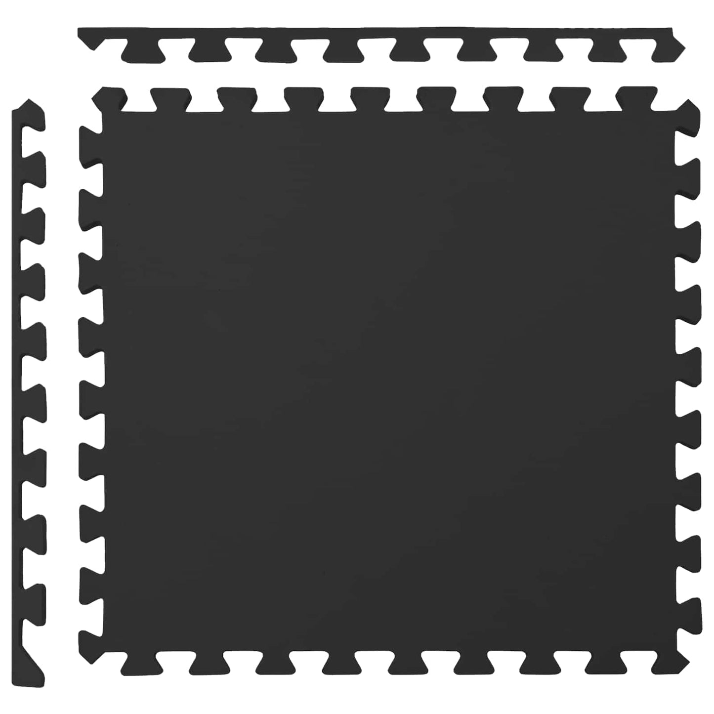 Pool Ground Mat 24 pcs Black 8.64 m² EVA Foam