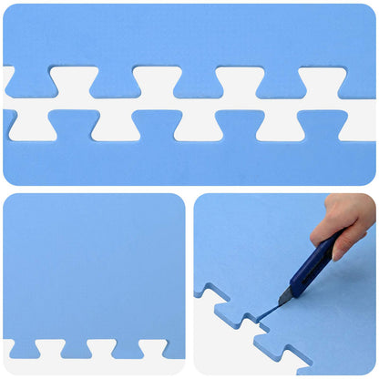 Pool Ground Mat 24 pcs Blue 8.64 m² EVA Foam