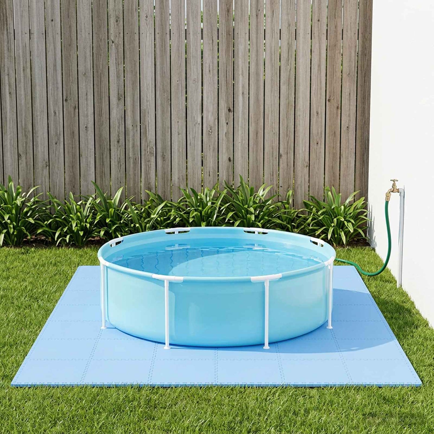 Pool Ground Mat 40 pcs Blue 14.4 m² EVA Foam