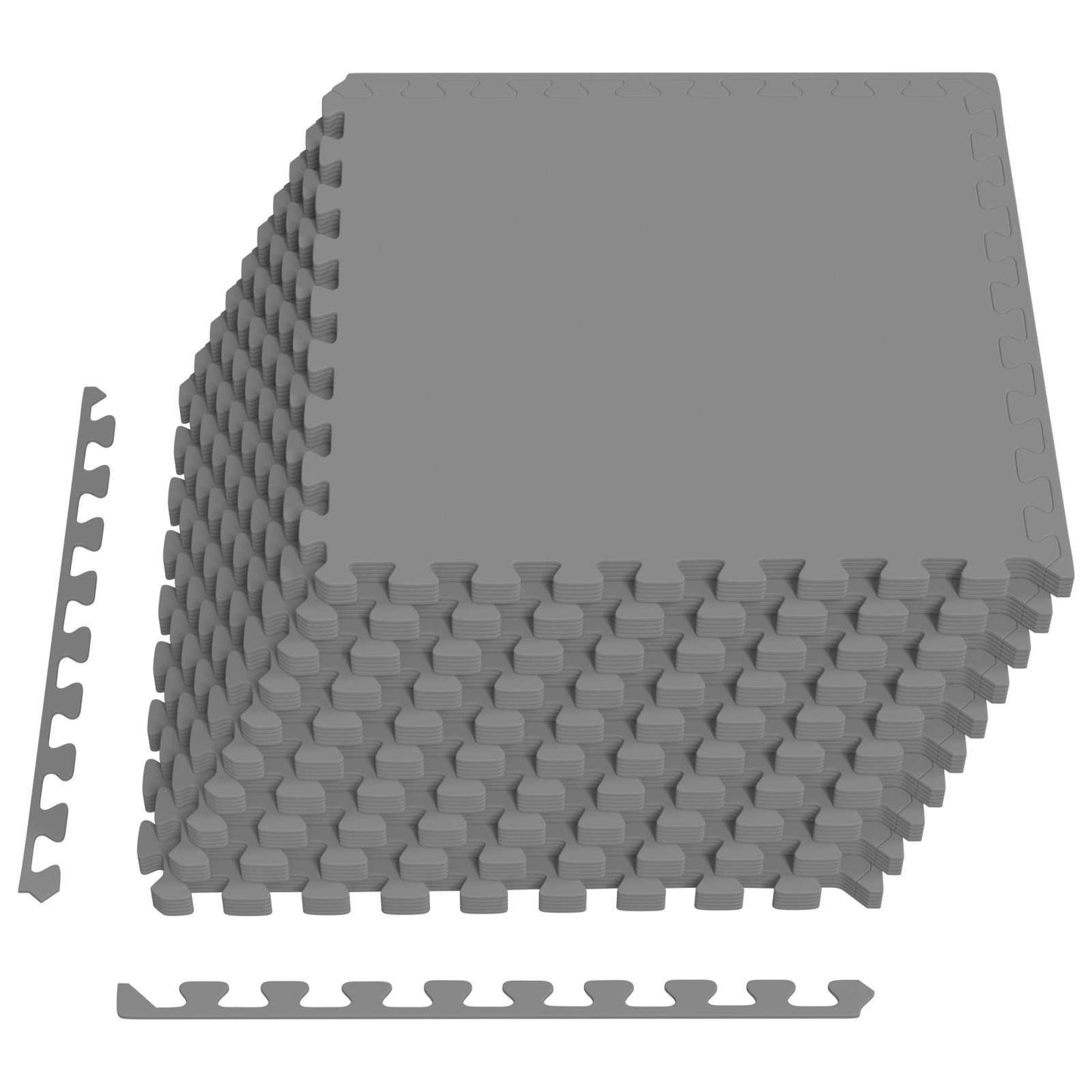 Pool Ground Mat 50 pcs Grey 18 m² EVA Foam