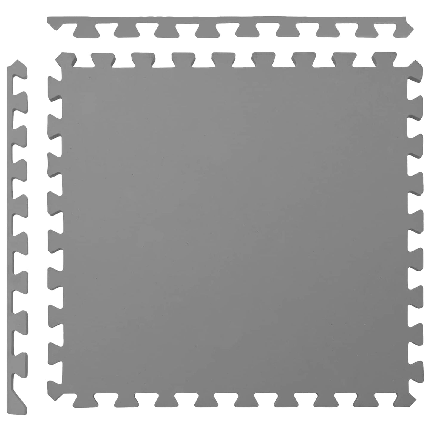 Pool Ground Mat 50 pcs Grey 18 m² EVA Foam