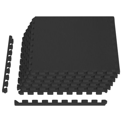 Pool Ground Mat 6 pcs Black 2.16 m² EVA Foam